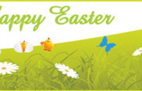 Easter banner vector