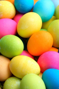 Easter basket eggs