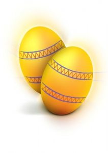 Easter eggs background