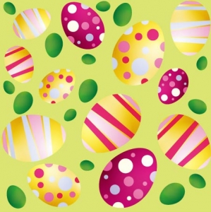 Easter eggs vector