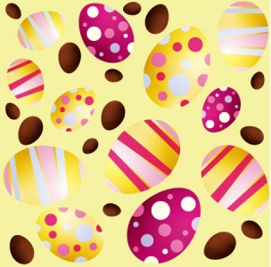 Easter eggs vector