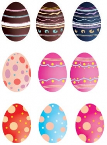 Easter eggs clippart