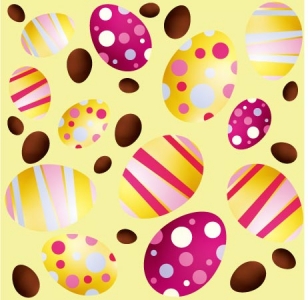 Easter eggs vector