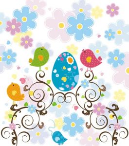 Easter vector pattern