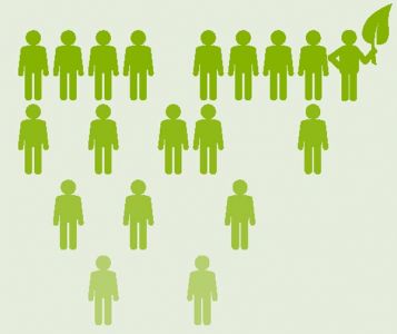 Eco infographic statistic charts vector