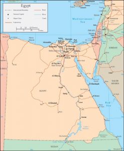 Egypt vector map