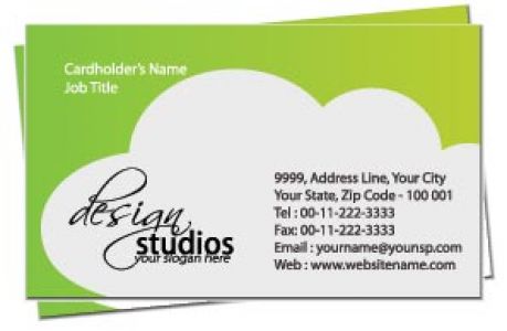 Elegant business card front