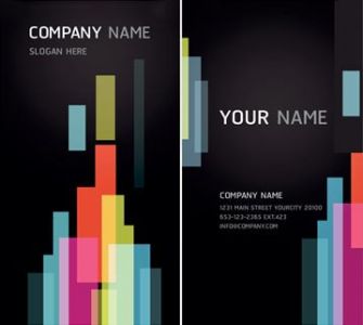 Elegant business cards vectors