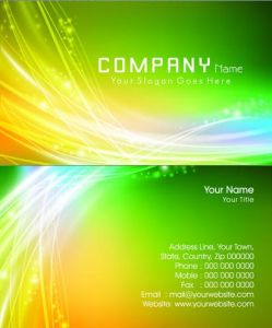 Elegant business cards vectors