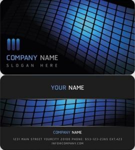 Elegant business cards vectors