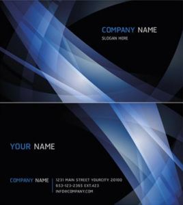 Elegant business cards vectors
