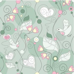 Elegant floral patterns vector