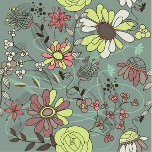 Elegant floral patterns vector