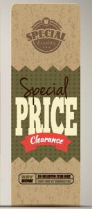 Special price clearence vector