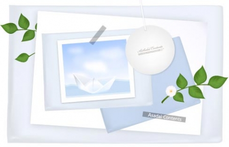 Envelope paper card template