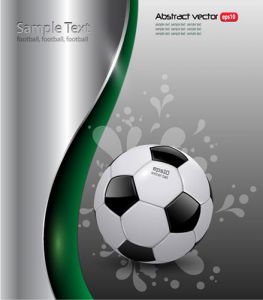 Euro 2012 football vector card