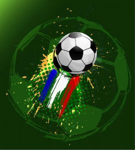 Euro 2012 football vector card