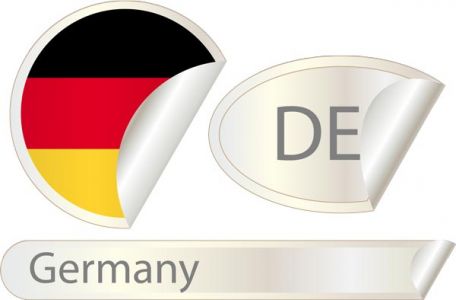 Germany flag label vector