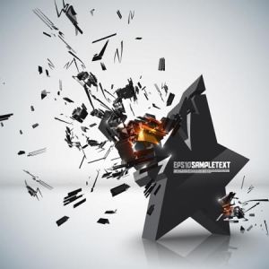 Exploding background vector design