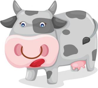 Cow vector cartoon