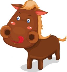 Horse vector cartoon