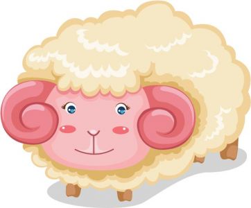 Sheep vector cartoon