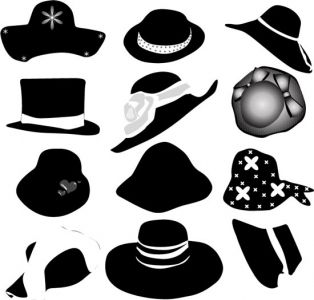 Fashion clothes and accessories silhouettes vector