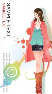 Fashion girls vertical banner