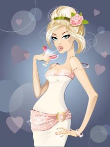 Fashion seductive girls vectors