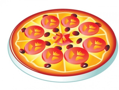 Fast food vector pizza