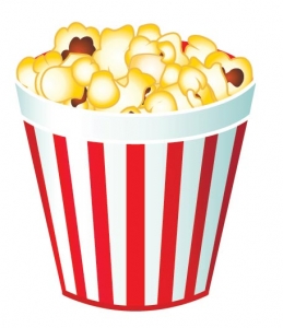 Fast food vector popcorn