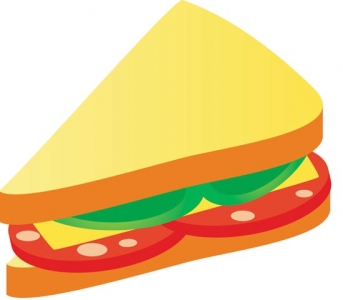 Fast food vector sandwich