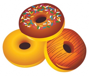 Fast food vector donuts