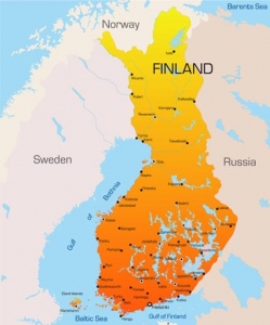 Finland vector map