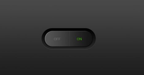 Flat switch buttons for Photoshop