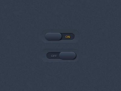 Flat switch buttons for Photoshop