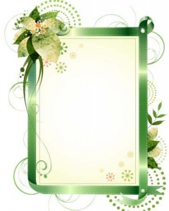 Floral frame vector