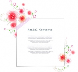 Flower layout vector