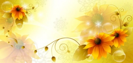 Flower spring banner