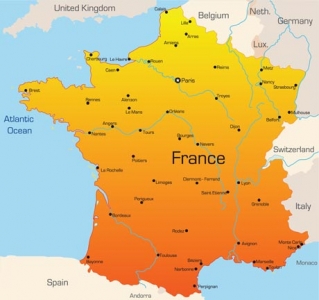 France vector map