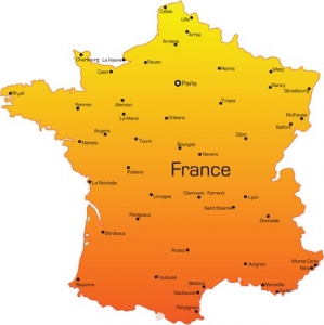 France vector map