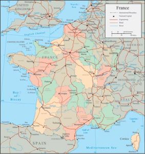 France vector map