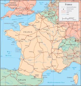 France vector map