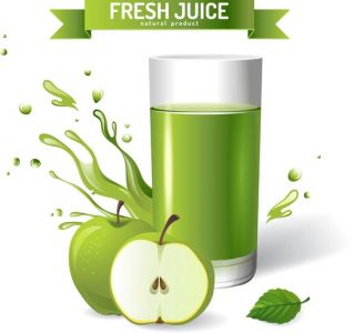 Fresh natural juice vector design