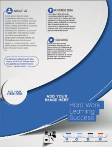 Front and back business flyer vectors