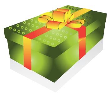 Gift box vector template