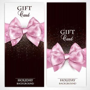 Gift cards and invitations vector
