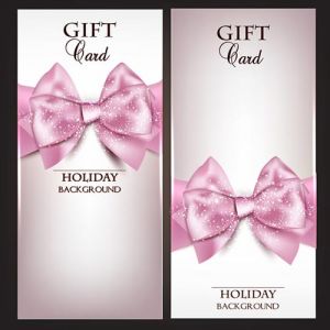 Gift cards and invitations vector