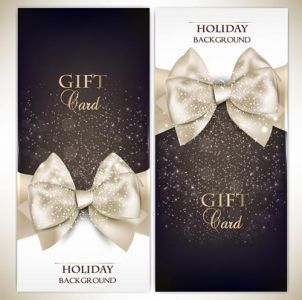 Gift cards and invitations vector