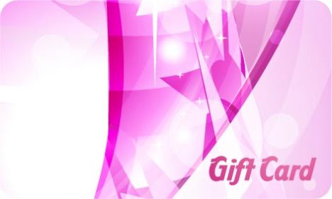 Gift card vector design